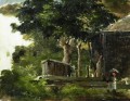 Paisaje con casa en el bosque en Santo Tomás Antillas Camille Pissarro